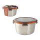 Hermetische Lunchtrommel Quttin Rond Staal 2 L 19,5 x 10,5 cm