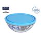 Hermetische Lunchtrommel Duralex Bol Red Freshbox Blauw (ø 20 x 8,2 cm) (1,6 L)