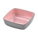 Kom Melamine Roze/Grijs Vierkant 13 x 13 x 4 cm