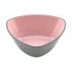 Kom Melamine Driehoekig Roze/Grijs 13 x 4,5 cm