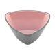 Kom Melamine Driehoekig Roze/Grijs 10 x 4,5 cm