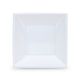 Set van herbruikbare borden Algon Vierkant Wit Plastic 18 x 18 x 4 cm 6 Stuks