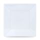 Set van herbruikbare borden Algon Vierkant Wit Plastic 23 cm 5 Stuks