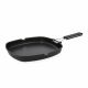 Gladde Grillpan Quid Ebano Zwart Metaal (28 cm)