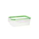 Lunchbox Quid Greenery 1 L Transparant Plastic 13 x 18 x 6,8 cm - 1 L (4 Stuks) (Pack 4x)
