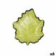 Snackdienblad Quid Laken Groen Glas (14 x 14,5 cm) (Pack 6x)