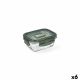 Hermetische Lunchtrommel Luminarc Pure Box 380 ml 12 x 9 cm Donkergroen Glas (6 Stuks)