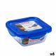 Hermetische Lunchtrommel Pyrex Cook & Go 16,7 x 16,7 x 7 cm Blauw 850 ml Glas (6 Stuks)