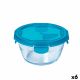 Hermetische Lunchtrommel Pyrex Cook & go Blauw Glas (700 ml) (6 Stuks)