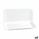 Serveerschaal Quid Basic Rechthoekig Keramisch Wit (35,8 x 21 cm) (6 Stuks)