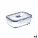 Hermetische Lunchtrommel Luminarc Pure Box Active 16 x 11 cm 820 ml Tweekleurig Glas (6 Stuks)