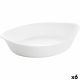 Serveerschaal Luminarc Smart Cuisine Ovalen Wit Glas 28 x 17 cm (6 Stuks)