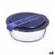 Hermetische Lunchtrommel Luminarc Easy Box Blauw Glas (920 ml) (6 Stuks)