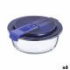Hermetische Lunchtrommel Luminarc Easy Box Blauw Glas (6 Stuks) (670 ml)