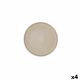 Platt tallrik Ariane Porous Keramisch Beige Ø 21 cm (4 Stuks)