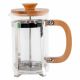 Koffiepot met Zuiger DKD Home Decor 8424001278893 Bamboe Staal Borosilicaatglas 600 ml (600 ml)