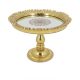 Dienblad DKD Home Decor 23,5 x 23,5 x 16,5 cm Spiegel Gouden Hars