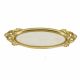 Dienblad DKD Home Decor Gouden Hars Spiegel 38,5 x 13,6 x 3,5 cm