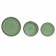 Serviesset DKD Home Decor 26,5 x 26,5 x 3 cm Groen Plastic Keramiek 18 Onderdelen