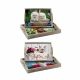 Set van trays DKD Home Decor Multicolour 40 x 30 x 6 cm Hout MDF (2 Stuks)