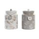 Tin DKD Home Decor 15 x 15 x 21 cm Dolomite (2 Stuks)