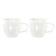 Set van koffiekopjes DKD Home Decor 250 ml Kristal Transparant Borosilicaatglas