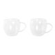 Set van koffiekopjes DKD Home Decor Kristal Transparant 80 ml Borosilicaatglas