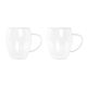 Set van koffiekopjes DKD Home Decor Kristal Transparant 350 ml Borosilicaatglas