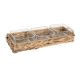 Snackdienblad DKD Home Decor 30 x 11 x 6 cm Kristal Natuurlijk 280 ml