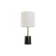 Bureaulamp DKD Home Decor Wit Zwart Metaal Marmer 50 W 220 V 20 x 20 x 42 cm