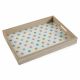 Dienblad Versa Springdots Hout MDF (30 x 5 x 45 cm)