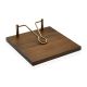 Servethouder Versa Donkerbruin Keramisch Bamboe (20 x 6 x 20 cm)