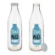 Fles Time for Milk Transparant Metaal Glas (1000 ml)