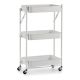 Groentetrolley Staal Wit Plastic (29,5 x 78,5 x 45,5 cm)