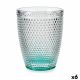 Glas Punten Turkoois Glas (300 ml) (6 Stuks)