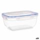 Hermetische Lunchtrommel Rechthoekig Transparant Polypropyleen 2,3 L 17 x 10,5 x 23 cm (16 Stuks)