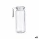 Pot met Deksel en Doseringdispenser Wit Transparant Plastic 1 L (12 Stuks)