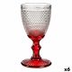 Fluitglas Punten Rood Glas 240 ml (6 Stuks)