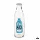 Glazen fles Transparant Metaal Glas 1 L (6 Stuks)