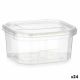 Rechthoekige lunchbox met deksel Transparant Polypropyleen 370 ml 10,7 x 5,5 x 11,7 cm (24 Stuks)