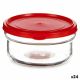 Ronde Lunchtrommel met Deksel Rood Plastic 415 ml 12 x 6 x 12 cm (24 Stuks)