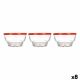 Kommenset Karaman Rood Transparant Glas Polyethyleen Ø 10,5 cm 275 ml (8 Stuks)